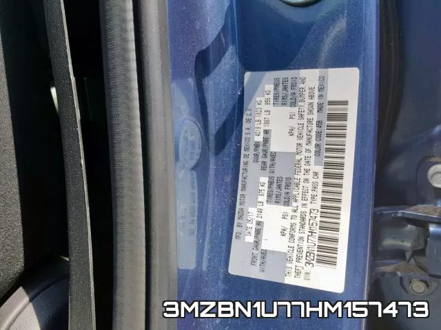 3MZBN1U77HM157473 фото 2