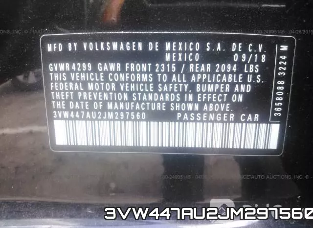 3VW447AU2JM297560 фото 10