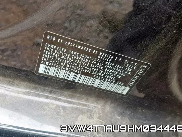 3VW4T7AU9HM034446 фото 2