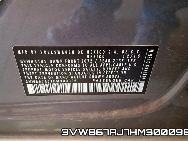 3VWB67AJ7HM300096 фото 2