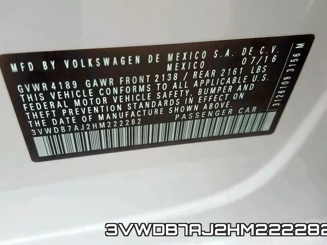 3VWDB7AJ2HM222282 фото 2