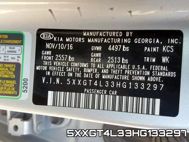 5XXGT4L33HG133297 фото 2
