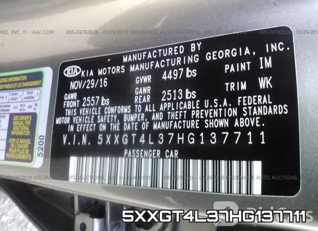 5XXGT4L37HG137711 фото 10