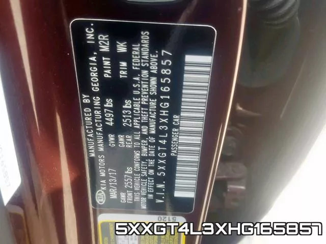 5XXGT4L3XHG165857 фото 2