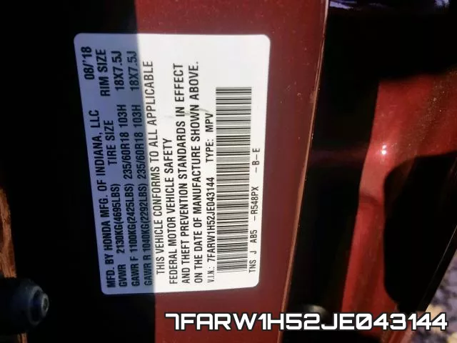 7FARW1H52JE043144 фото 2