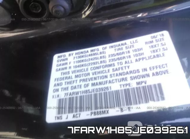 7FARW1H85JE039261 фото 10