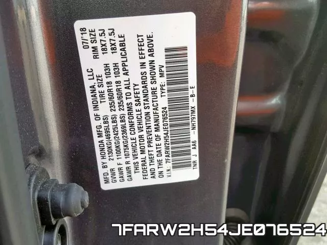 7FARW2H54JE076524 фото 2
