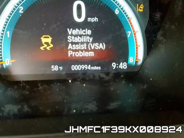 JHMFC1F39KX008924 фото 9