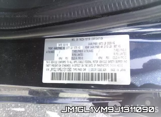 JM1GL1VM9J1311090 фото 10