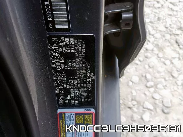 KNDCC3LC3H5036131 фото 2