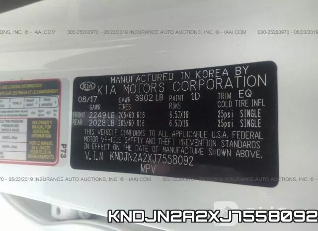 KNDJN2A2XJ7558092 фото 10