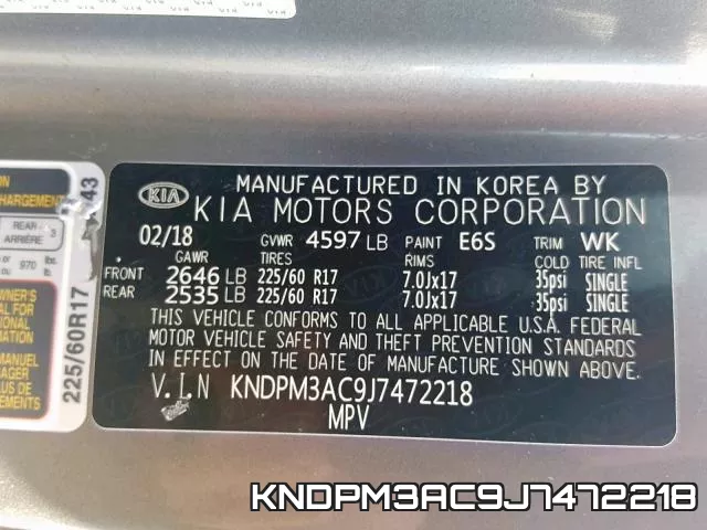 KNDPM3AC9J7472218 фото 2