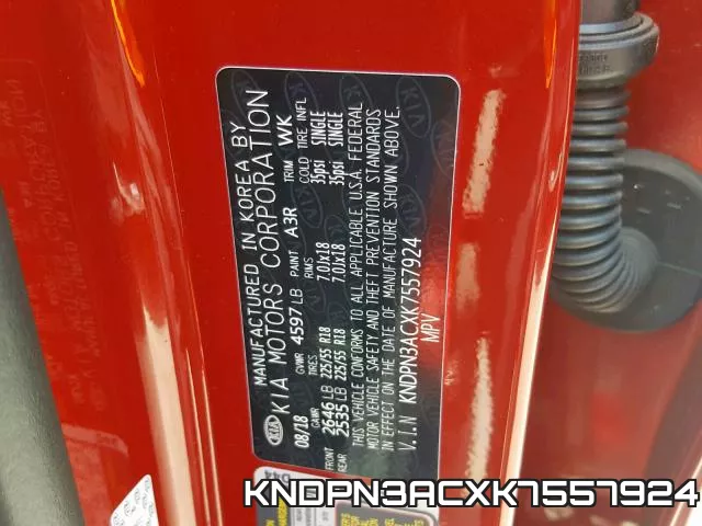 KNDPN3ACXK7557924 фото 2