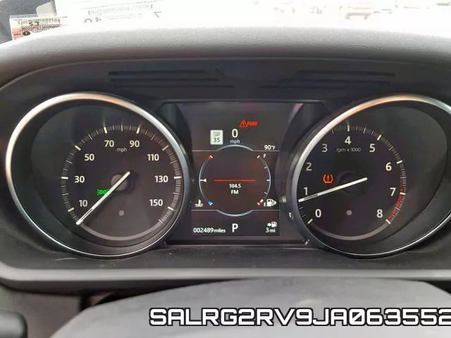 SALRG2RV9JA063552 фото 9