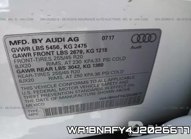 WA1BNAFY4J2026677 фото 10