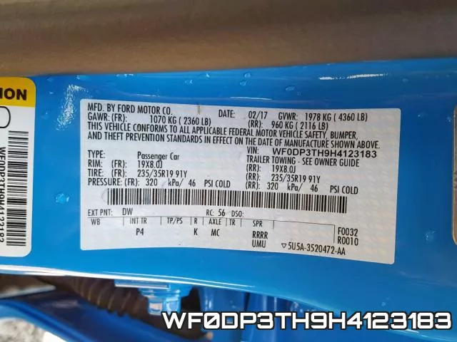 WF0DP3TH9H4123183 фото 2