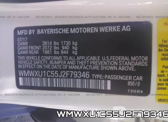 WMWXU1C55J2F79346 фото 10