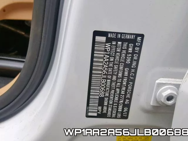 WP1AA2A56JLB00688 фото 2