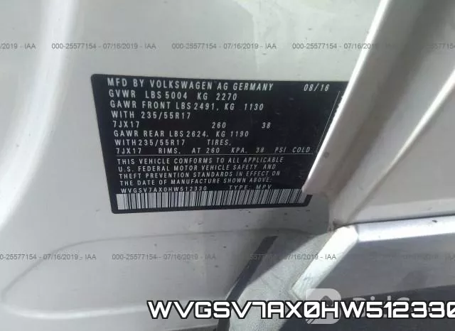 WVGSV7AX0HW512330 фото 10