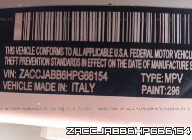 ZACCJABB6HPG66154 фото 10