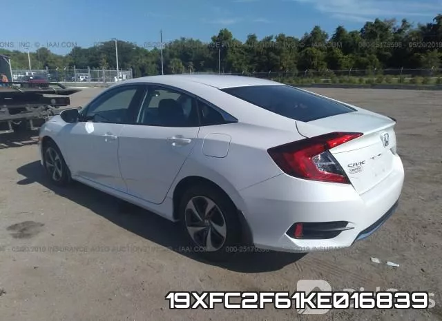 19XFC2F61KE016839 фото 4