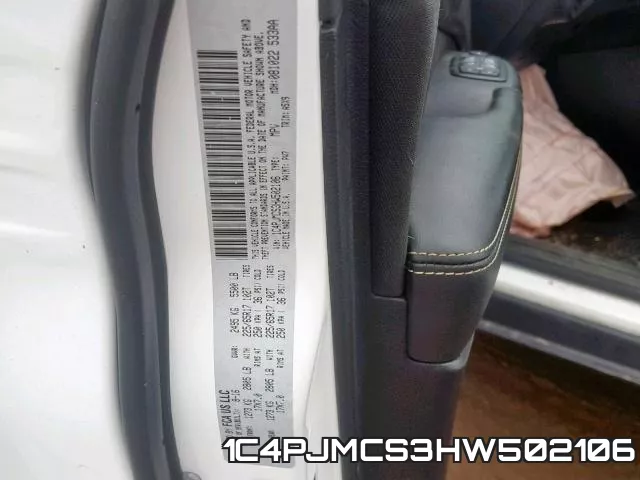 1C4PJMCS3HW502106 фото 2