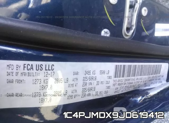 1C4PJMDX9JD619412 фото 10