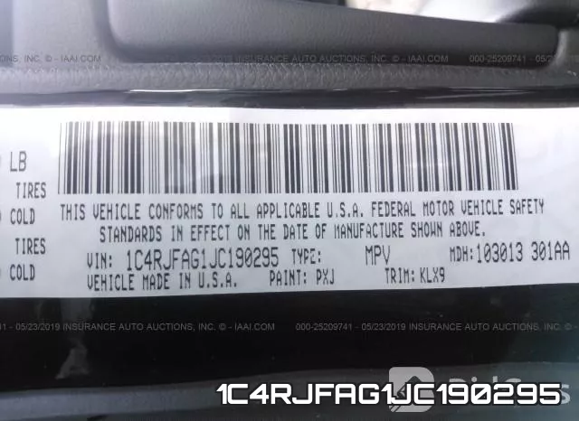 1C4RJFAG1JC190295 фото 10