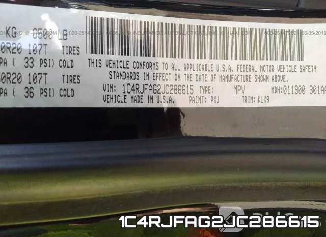 1C4RJFAG2JC286615 фото 10