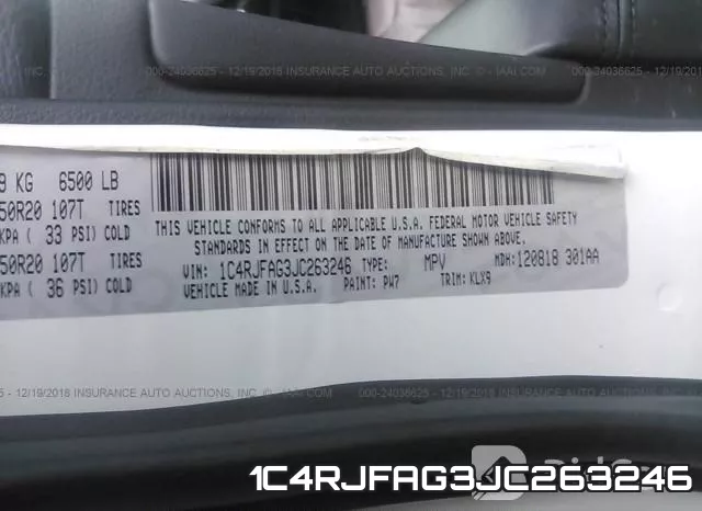 1C4RJFAG3JC263246 фото 9