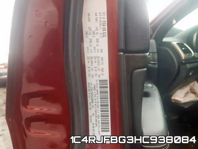 1C4RJFBG3HC938084 фото 2