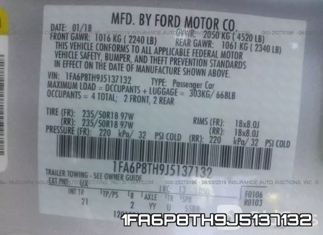 1FA6P8TH9J5137132 фото 10