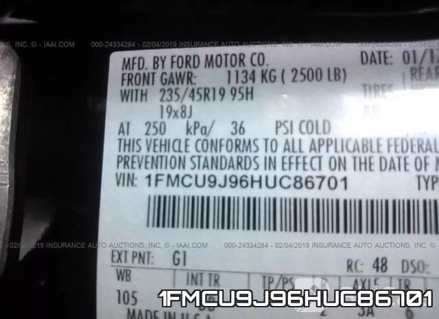 1FMCU9J96HUC86701 фото 10