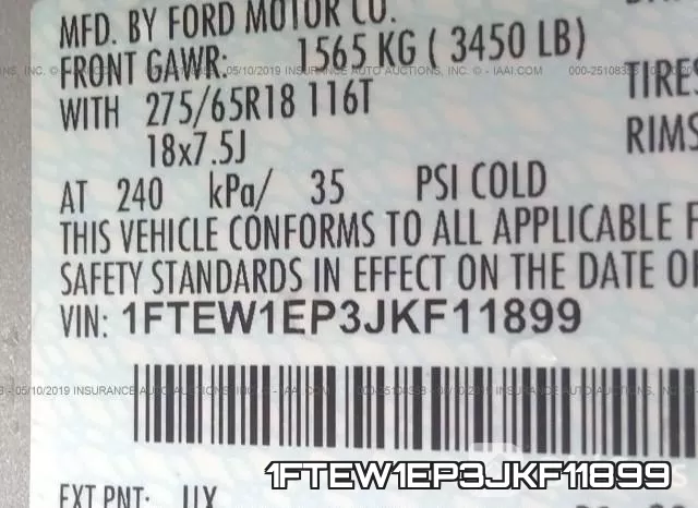 1FTEW1EP3JKF11899 фото 10