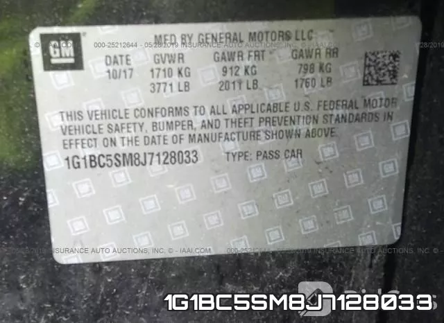 1G1BC5SM8J7128033 фото 10