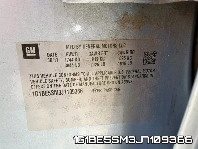 1G1BE5SM3J7109366 фото 2