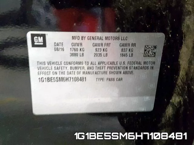 1G1BE5SM6H7108481 фото 2