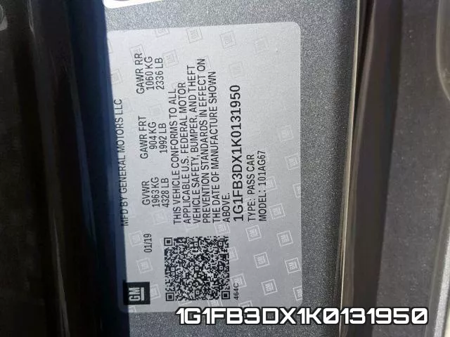 1G1FB3DX1K0131950 фото 2