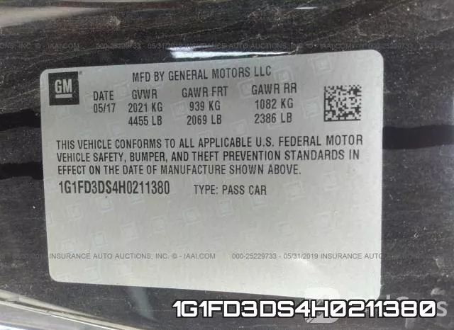 1G1FD3DS4H0211380 фото 10
