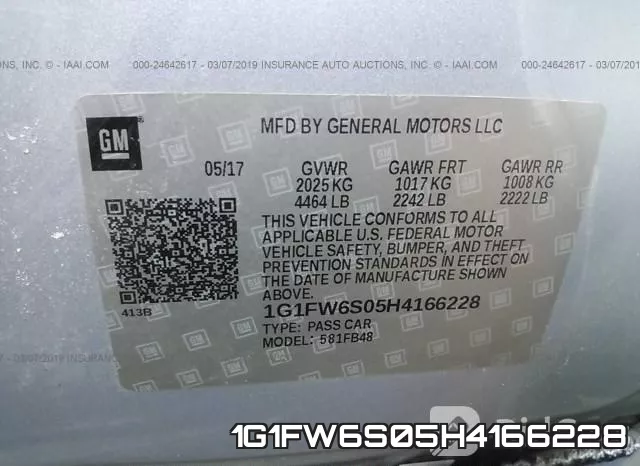 1G1FW6S05H4166228 фото 10