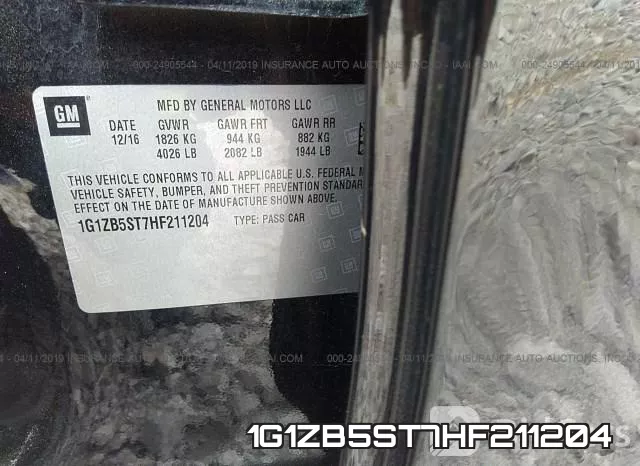 1G1ZB5ST7HF211204 фото 10