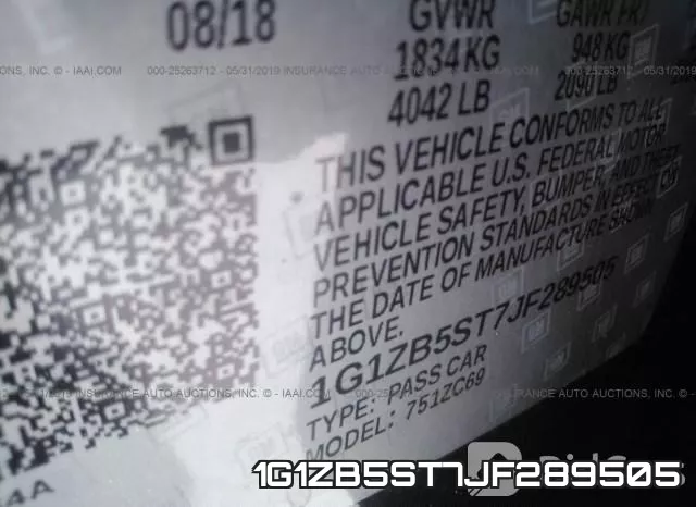1G1ZB5ST7JF289505 фото 10