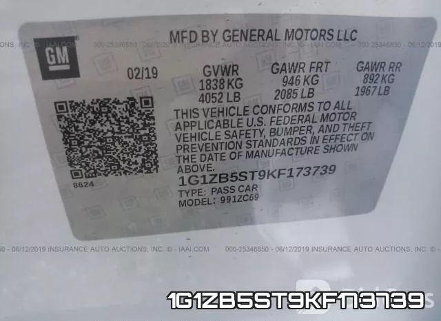 1G1ZB5ST9KF173739 фото 10