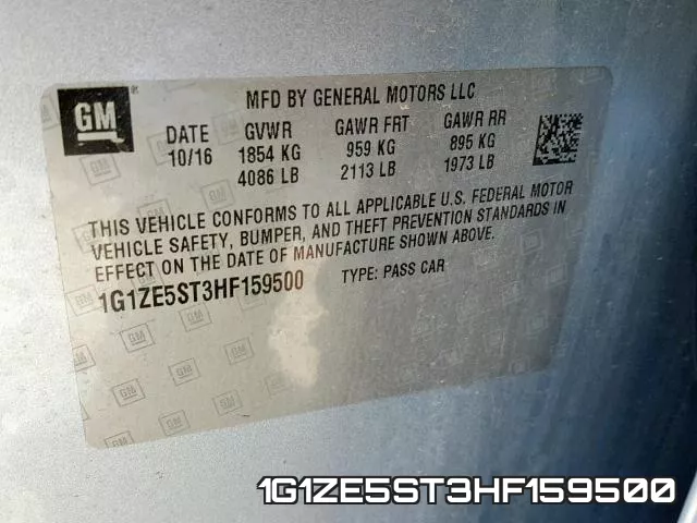 1G1ZE5ST3HF159500 фото 2