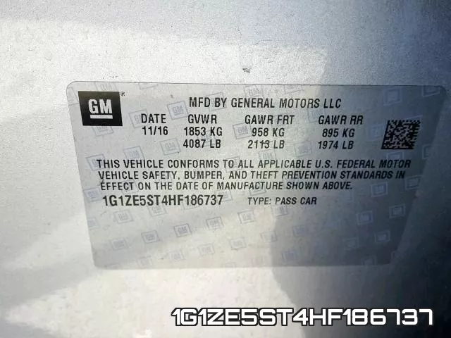 1G1ZE5ST4HF186737 фото 2