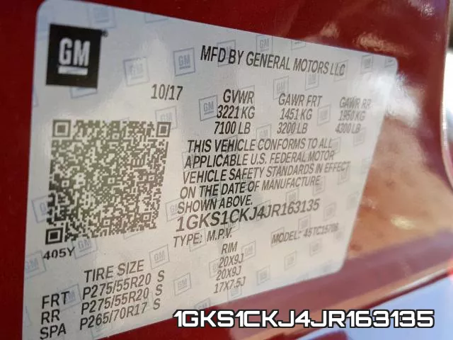 1GKS1CKJ4JR163135 фото 2