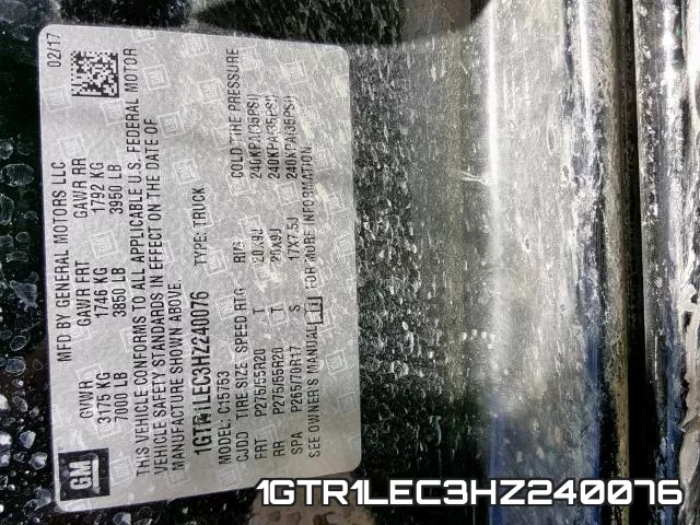 1GTR1LEC3HZ240076 фото 2