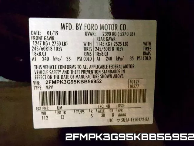 2FMPK3G95KBB56952 фото 2