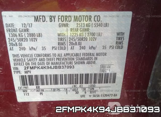 2FMPK4K94JBB37093 фото 10