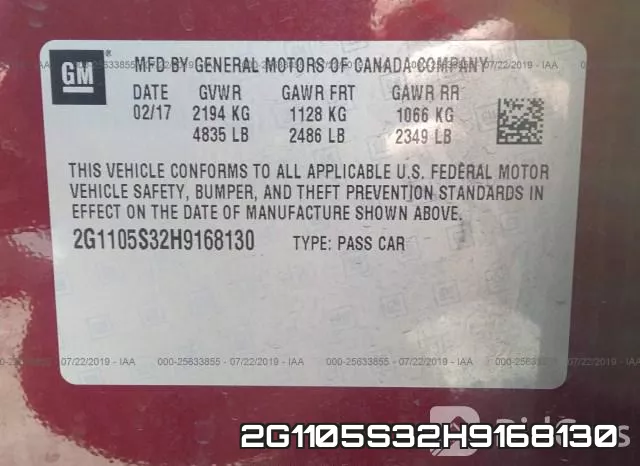 2G1105S32H9168130 фото 10